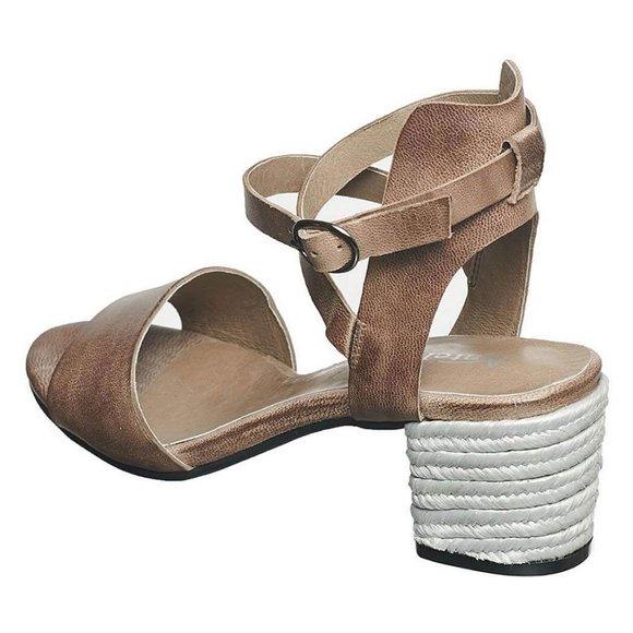 Antelope Greige Ankle-Strap Leather Sandal in Luxe Leather $225 - Picture 4 of 13